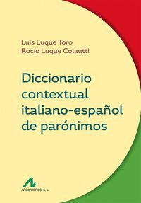 DICCIONARIO CONTEXTUAL ITALIANO-ESPAÑOL DE PARÓNIMOS