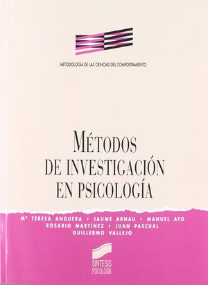 METODOS DE INVESTIGACION EN PSICOLOGIA