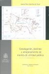 CATALOGACIÓN, DESLINDE Y AMOJONAMIENTO DE MONTES DE UTILIDAD PÚBLICA