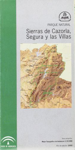 MAPA GUÍA, PARQUE NATURAL, SIERRA DE CAZORLA, SEGURA Y LAS VILLAS