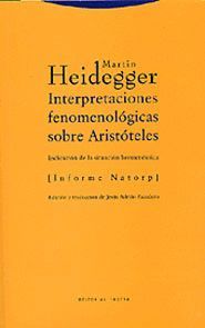 INTERPRETACIONES FENOMENOLÓGICAS SOBRE ARISTÓTELES