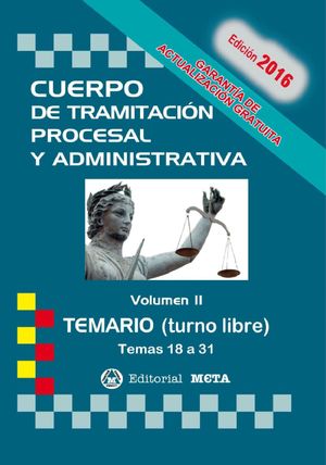 CUERPO DE TRAMITACION PROCESAL Y ADMINISTRATIVA TEMARIO VOL.II