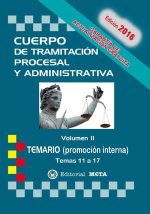 CUERPO DE TRAMITACION PROCESAL Y ADMINISTRATIVA TEMARIO VOL.II