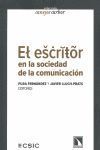 EL ESCRITOR EN LA SOCIEDAD DE LA  COMUNICACIÓN