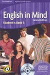 ENGLISH IN MIND FOR SPANISH SPEAKERS LEVEL 3 STUDENT'S BOOK WITH DVD-ROM 2ND EDI