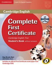 COMPLETE FIRST 2ND ED STUDENT'S BOOK WITHOUT ANSWERS