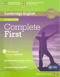 COMPLETE FIRST (FCE) (2ND ED.) WORKBOOK WITHOUT ANSWERS WITH AUDI