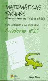 MATEMATICAS FACILES 21 2ª EDICION