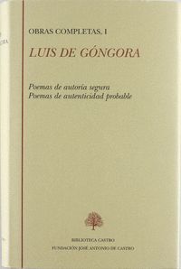 OBRAS COMPLETAS I POESIA (T) LUIS DE GONGORA