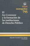 EL IUS COMMUNE Y LA FORMACIÓN DE LAS INSTITUCIONES DE DERECHO PÚBLICO