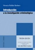 INTRODUCCION A LA INVESTIGACION CRIMINOLOICA