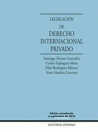 LEGISLACION DE DERECHO INTERNACIONAL PRIVADO 2018