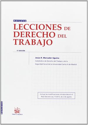 LECCIONES DE DERECHO DEL TRABAJO