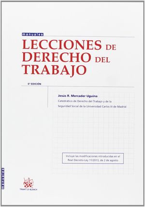 LECCIONES DE DERECHO DEL TRABAJO