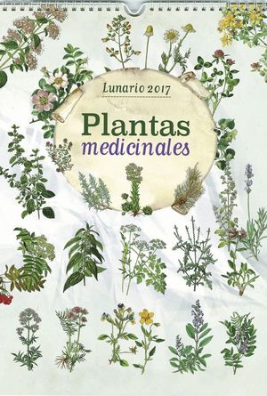 CALENDARIO 2017 PARED LUNARIO PLANTAS MEDICINALES (RUSTIKA)