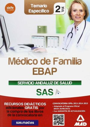 MEDICO DE FAMILIA EBAP TEMARIO ESPECIFICO VOL.2 SAS (2014)