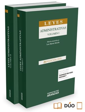 LEYES ADMINISTRATIVAS (DOS TOMOS) 21ºED. 2015