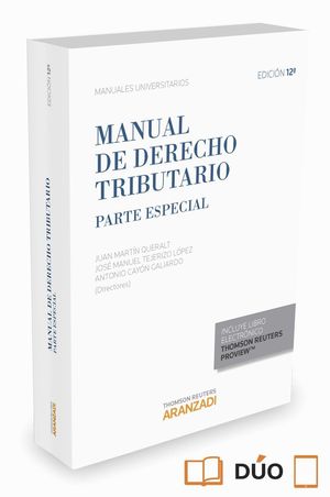 MANUAL DE DERECHO TRIBUTARIO PARTE ESPECIAL 2015 12ªED.