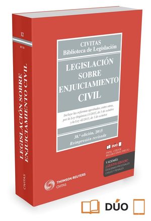LEGISLACION SOBRE ENJUICIAMIENTO CIVIL (PAPEL + E-BOOK)