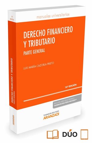 DERECHO FINANCIERO Y TRIBUTARIO 16ªED. 2016