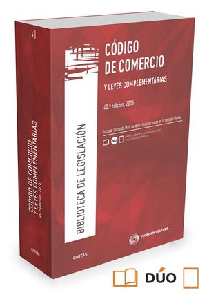 CODIGO DE COMERCIO Y LEYES COMPLEMENTARIAS (40ª ED.) 2016