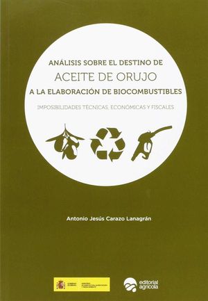 ANALISIS SOBRE EL DESTINO DE ACEITE DE ORUJO A LA ELABORACION DE BIOCOMBUSTIBLES