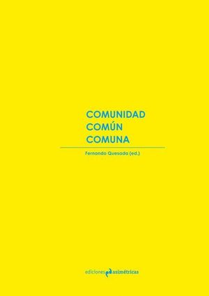 COMUNIDAD. COMUN. COMUNA