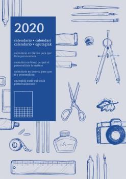 CALENDARIO PARED AUTONOMICO 2020 (AZUL)