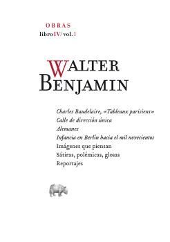 OBRAS LIBRO IV VOL. 1  WALTER BENJAMIN