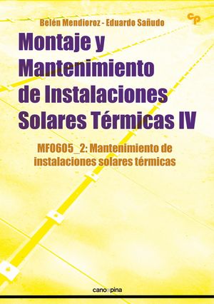 MONTAJE Y MANTENIMIENTO DE INSTALACIONES SOLARES TERMICAS IV