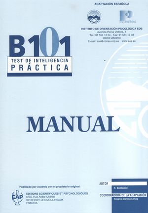 B101. TEST DE INTELIGENCIA PRÁCTICA