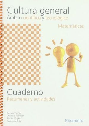 CUADERNO CULTURA GENERAL AMBITO CIENTIFICO MATEMATICAS