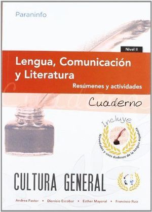 CUADERNO DE TRABAJO. LENGUA, COMUNICACIÓN Y LITERATURA. NIVEL 2