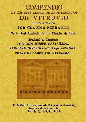 COMPENDIO DE LOS DIEZ LIBROS DE ARQUITECTURA DE VITRUVIO