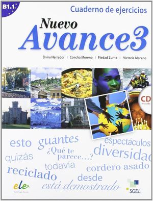 NUEVO AVANCE 3 CUADERNO DE EJERCICIOS +CD (B1.1)