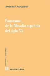 PANORAMA DE LA FILOSOFIA ESPAÑOLA DEL SIGLO XX