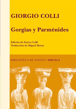 GORGIAS Y PARMENIDES
