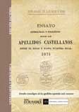 ENSAYO HISTORICO ETIMOLOGICO Y FILOLOGICO SOBRE LOS APELLIDOS