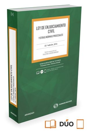 LEY DE ENJUICIAMIENTO CIVIL Y OTRAS NORMAS PROCESALES 2016