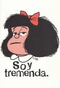 CUADERNO MAFALDA SOY TREMENDA CUARTO GOMA