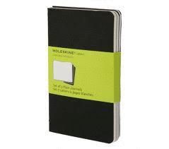 CAHIER POCKET (PACK-3) PLAIN NEGRO -MOLESKINE