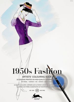 1950 FASHION ARTISTS COLOURIN BOOK