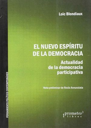 EL NUEVO ESPIRITU DE LA DEMOCRACIA