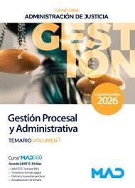 CUERPO DE GESTION PROCESAL Y ADMINISTRATIVA 2026 TEMARIO VOLUMEN 3 TURNO LIBRE